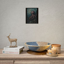 Load image into Gallery viewer, Octopus Art Poster – “You can't explain the ocean to someone who's afraid of drowning” Rolled Wall Art
