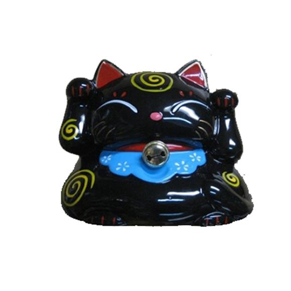3″ CERAMIC BLACK KITTY BANK