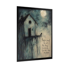 Load image into Gallery viewer, Forgive Yourself Moody Moonlit House Poster
