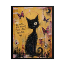 Load image into Gallery viewer, Even in the Darkest Places, You Can Choose to Bloom – Inspirational Panda Wall Art
