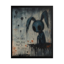 Load image into Gallery viewer, Rolled Poster – Dark Bunny Art Print (“Some Hearts Were Never Meant to Be Chosen”)
