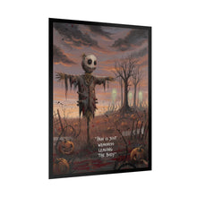 Load image into Gallery viewer, Rolled Poster — Creepy Scarecrow Halloween Art Print (“Pain Is Just Weakness Leaving The Body”)
