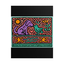 Load image into Gallery viewer, Be Kind Everywhere Rolled Poster — Colorful Pop Art Inspirational Wall Decor
