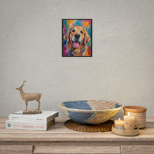 Load image into Gallery viewer, Vibrant Happy Golden Retriever Poster - Colorful Dog Lover Wall Decor
