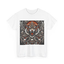 Load image into Gallery viewer, Tiger Skulls Flames T-Shirt - Size S - 5XL
