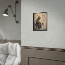 Load image into Gallery viewer, Inspirational Robot Art Poster — "Hold On, Not Because It's Easy" Rolled Poster
