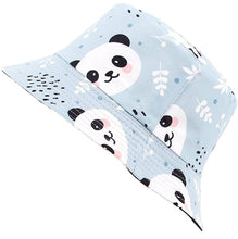 Load image into Gallery viewer, Reversible Panda Printed Bucket hats Unisex

