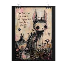 Load image into Gallery viewer, "Just Keep Growing" Wall Art | Whimsical Creepy Cute Creature Print
