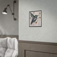 Load image into Gallery viewer, Hummingbird Art Poster — "Choose Someone Who Chooses You" Inspirational Rolled Print
