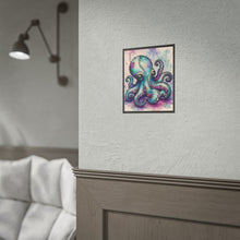 Load image into Gallery viewer, Whimsical Stitched Octopus Poster - Cute Patchwork Sea Creature Wall Decor
