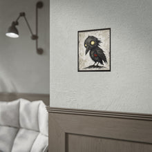 Load image into Gallery viewer, Rolled Poster — Gothic Crow Art Print with Heart (Dark Cute Wall Decor)
