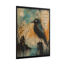 Load image into Gallery viewer, Creepy Raven Art Poster – "The Bravest Thing You Can Do Is Keep Choosing You"

