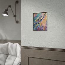 Load image into Gallery viewer, Dream, Dive, Live Sea Turtle Crayon Art close-up and action print
