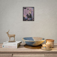 Load image into Gallery viewer, Empowerment Bunny Poster — 'I Will Not Accept Being Silenced' Rolled Art Print
