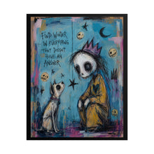 Load image into Gallery viewer, Find Wonder in Everything That Doesn’t Have an Answer Rolled Poster — Gothic Surreal Fantasy Wall Art
