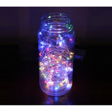 Load image into Gallery viewer, String Fairie light 35ft LED RED fairies string light copper-wire Dual power -USB or 2AA Battery  (minimum of 12)
