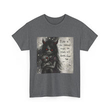 Load image into Gallery viewer, Gothic Catgirl Tee — “Even in the Darkest Night the Stars Will Always Shine”
