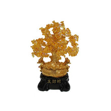 Load image into Gallery viewer, CITRINE GEM TREE W/2 MONEY TOADS
