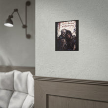 Load image into Gallery viewer, Rolled Poster – Gothic Zombie Art with "I Survive Because I Will Keep Going" Inspirational Quote
