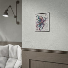 Load image into Gallery viewer, Octopus Art Poster – "Weird Isn’t a Flaw" Inspirational Rolled Poster
