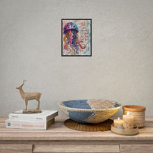 Load image into Gallery viewer, Jellyfish Art Poster — "You Are Allowed to Grow at Your Own Pace" Motivational Rolled Print
