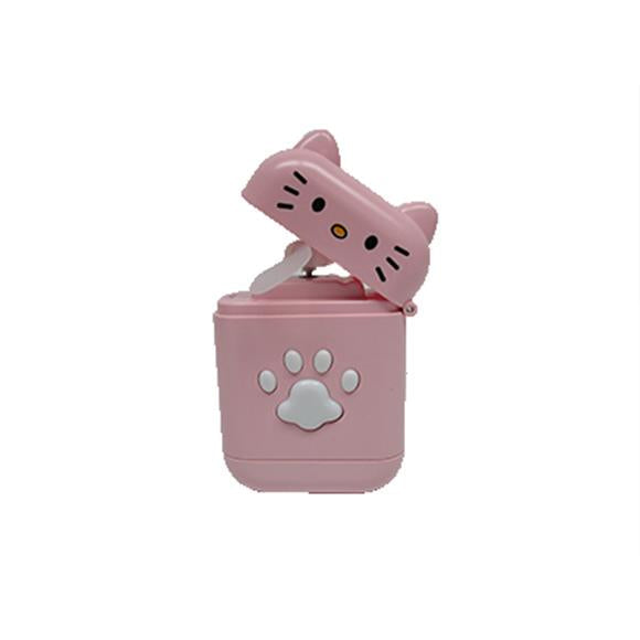 PERSONAL FLIP TOP FAN PINK CAT