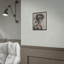 Load image into Gallery viewer, Rolled Poster — Surreal Butterfly Portrait with Inspirational Quote: "Be Weird, Be Random, Be Who You Are"

