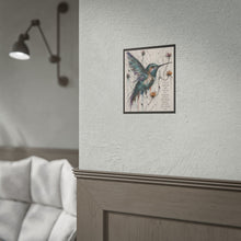Load image into Gallery viewer, Hummingbird Art Poster — "Choose Someone Who Chooses You" Inspirational Rolled Print
