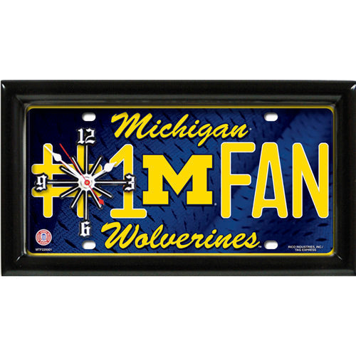 MICHIGAN WOLVERINES CLOCK