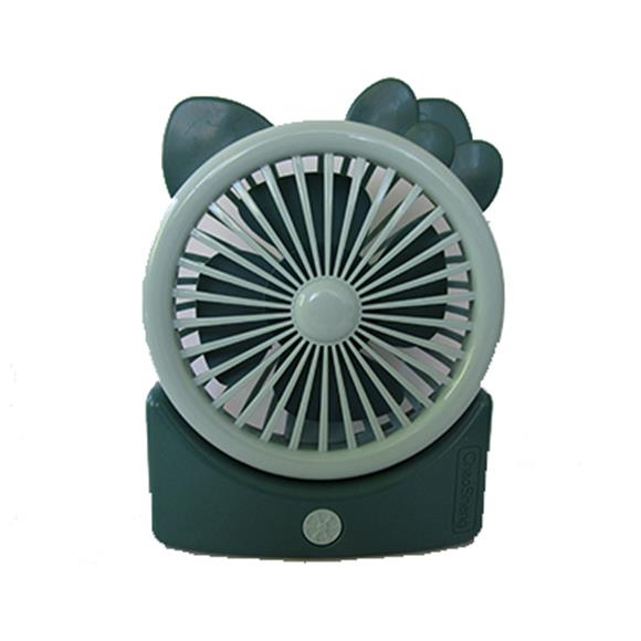 RECHARGEABLE KITTY FAN 3 SPEEDS GREEN