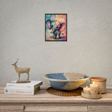 Load image into Gallery viewer, Pastel Goth Patchwork Elephant Canvas Art – Cute Dark Fantasy Decor
