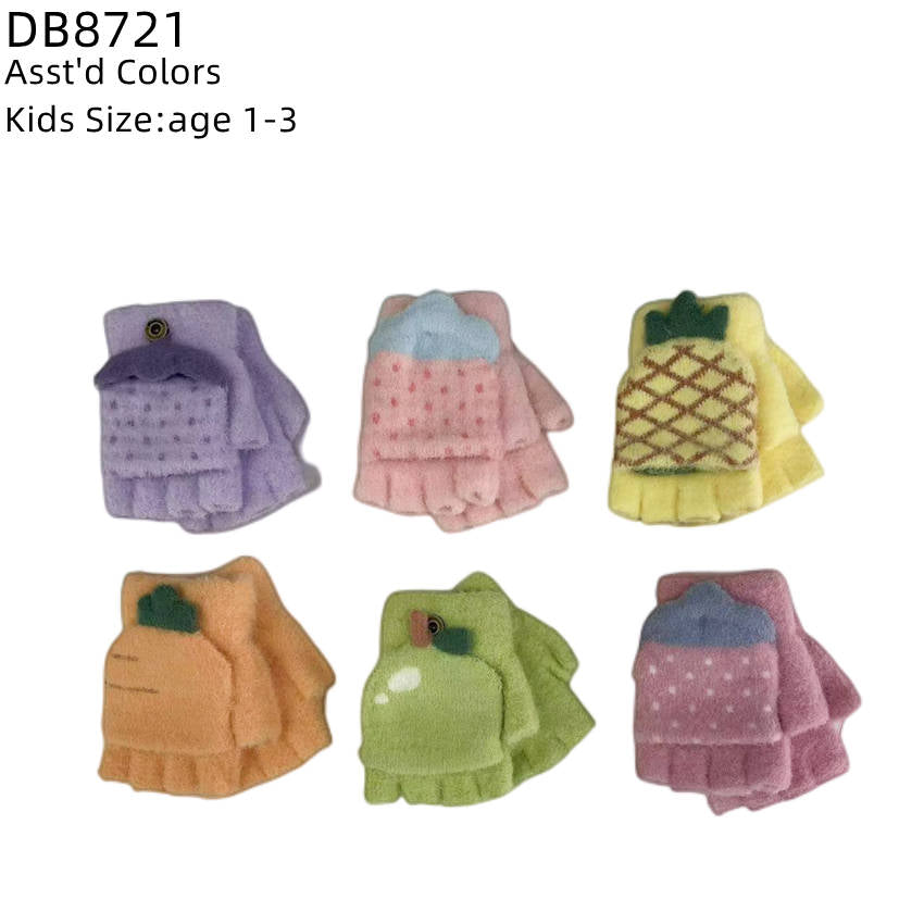 12-pack Wholesale Kid's Winter Gloves Knit Gloves