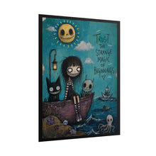 Load image into Gallery viewer, Trust the Strange Magic of Beginnings Rolled Poster — Gothic Whimsical Ocean Fantasy Wall Art
