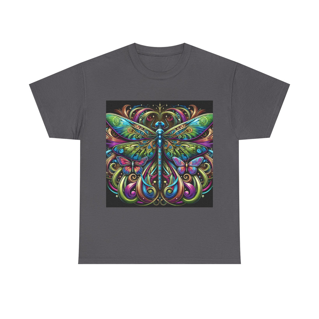 Psychedelic Dragonfly Butterfly T-Shirt - Size S - 5XL