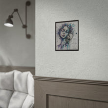 Load image into Gallery viewer, Surreal Woman &amp; Clock Art Poster — “I’m Not Giving Up…” Inspirational Rolled Print
