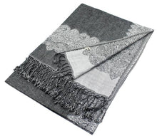 Load image into Gallery viewer, Border Pashmina Scarf Shawl 003
