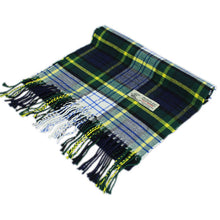 Load image into Gallery viewer, Plaid Cashmere Feel Scarf 12-pack Navy/grn/wht
