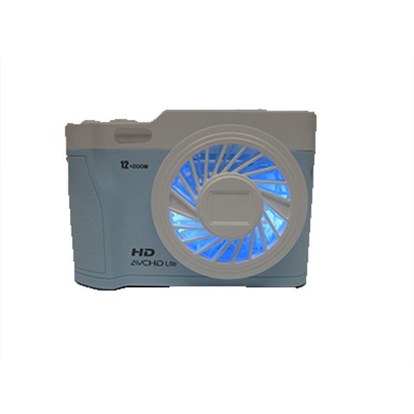 PERSONAL FAN/LIGHT CAMERA DESIGN BLUE