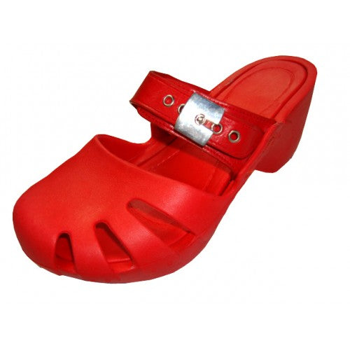Wholesale Women's Wedge Clog Sandales (*Red Color)
