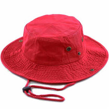 Load image into Gallery viewer, Newhattan 100% Cotton Solid Safari Bucket hats Foldable Unisex
