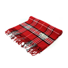 Load image into Gallery viewer, Plaid Cashmere Feel Scarf 12-pack Red
