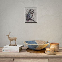 Load image into Gallery viewer, Rolled Poster — Owl Artwork with Quote: "Being Weird Isn't a Flaw — It's Your Magic"

