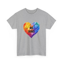 Load image into Gallery viewer, Be Kind Rainbow Heart T-Shirt - ALL Sizes - S - 5XL
