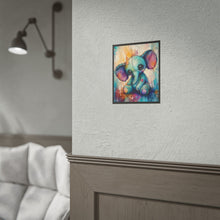 Load image into Gallery viewer, Whimsical Patchwork Elephant Art Print – Cute Colorful Animal Poster
