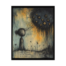 Load image into Gallery viewer, Surreal Night Whispers Poster — Moody Art Print with Eye Cloud
