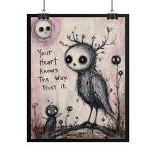 Load image into Gallery viewer, Your Heart Knows the Way – Whimsical Bird Wall Art
