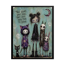 Load image into Gallery viewer, True Colors Don’t Hide They Just Need Time to Shine Rolled Poster — Gothic Whimsical Fantasy Wall Art
