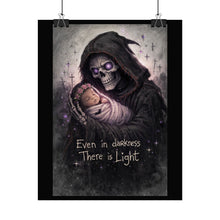 Load image into Gallery viewer, Rolled Poster — Grim Reaper Cradling Baby "Even in Darkness There is Light"
