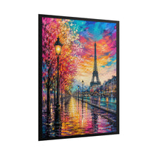 Load image into Gallery viewer, Vibrant Eiffel Tower Sunset Poster - Romantic Paris Cityscape Wall Decor
