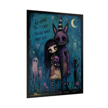 Load image into Gallery viewer, I’d Choose You in Every Strange World Every Time Rolled Poster — Gothic Whimsical Love Wall Decor
